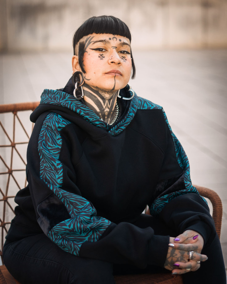 SUDADERA PETRA / Zebra Turquesa - Imagen 3