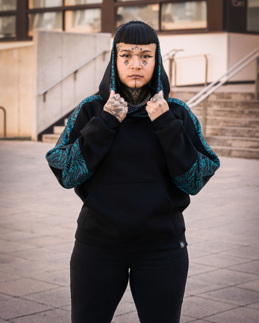 SUDADERA PETRA / Zebra Turquesa - Imagen 6