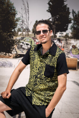 KAMISA UNISEX / Leopardo Pistacho