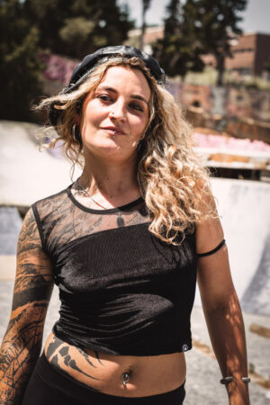 CROP TOP TUL / Pana velvet