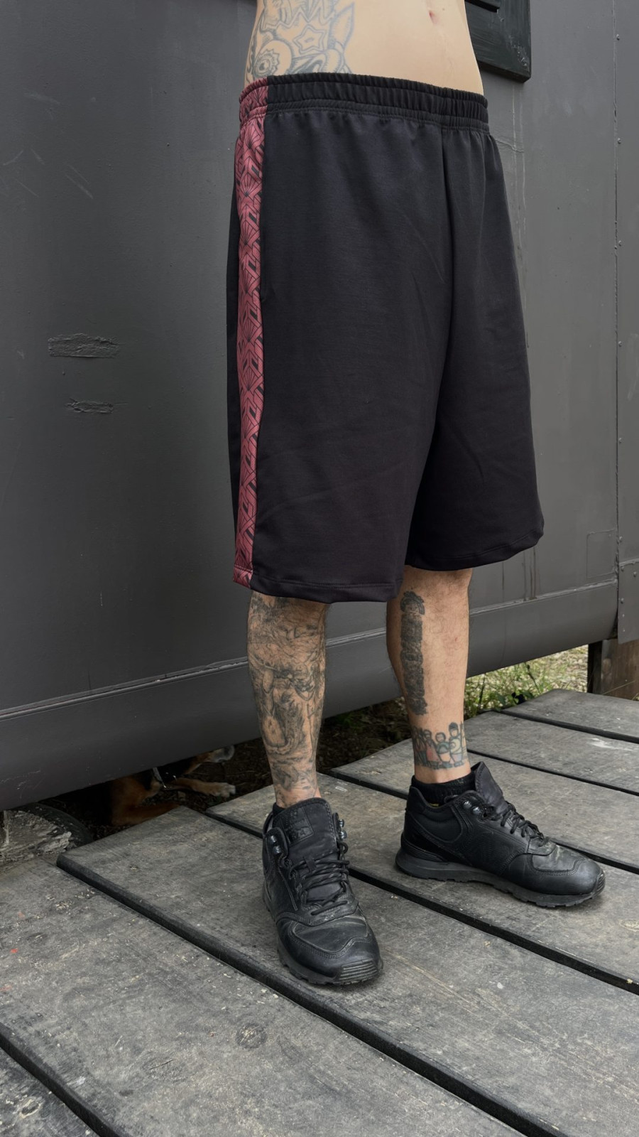 LINE BASKET PANTS / Geometry Rojo