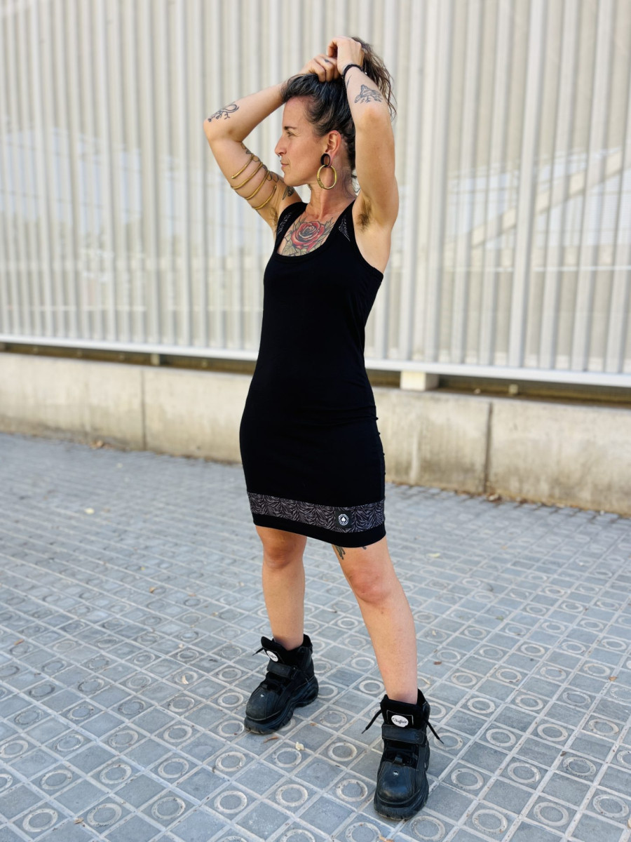 VESTIDO UVE / Zebra gris - Imagen 2
