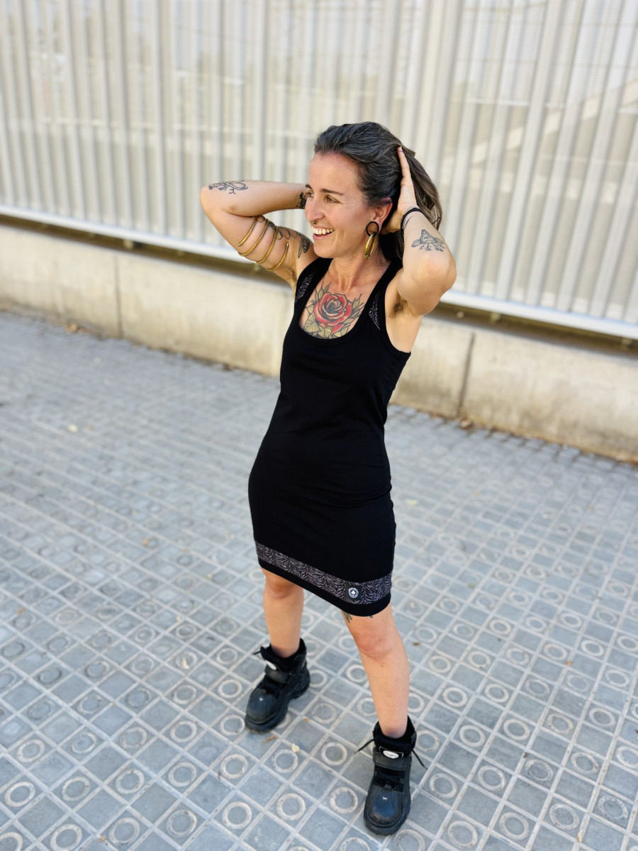 VESTIDO UVE / Zebra gris - Imagen 3