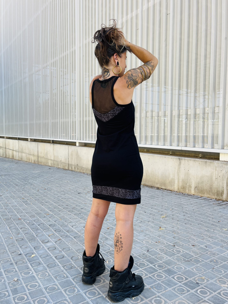 VESTIDO UVE / Zebra gris - Imagen 7