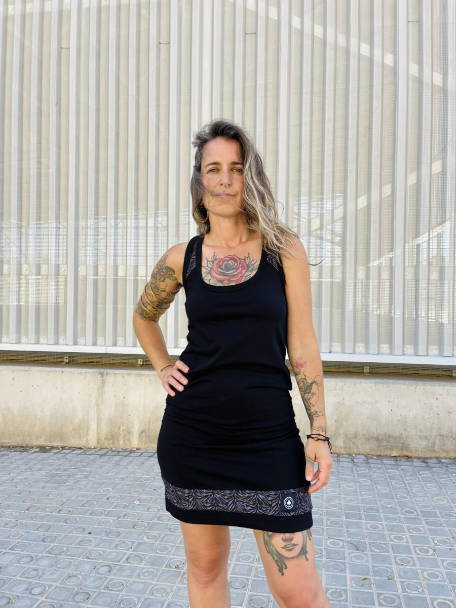 VESTIDO UVE / Zebra gris