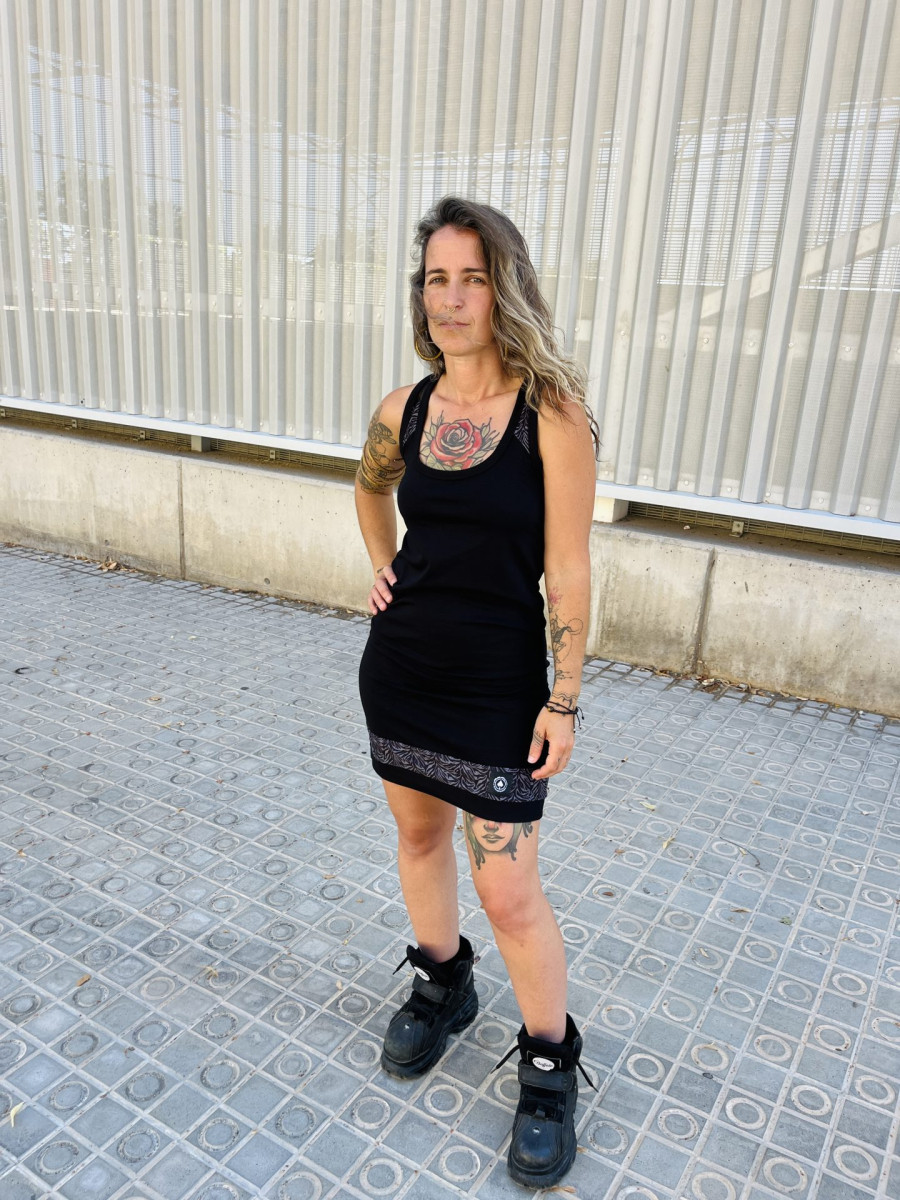 VESTIDO UVE / Zebra gris - Imagen 8