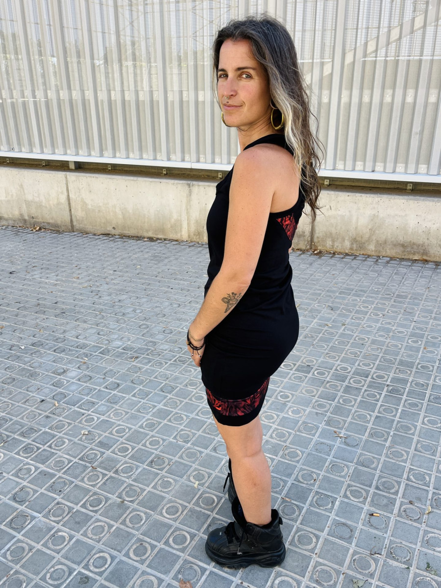 VESTIDO UVE / Zebra roja - Imagen 4