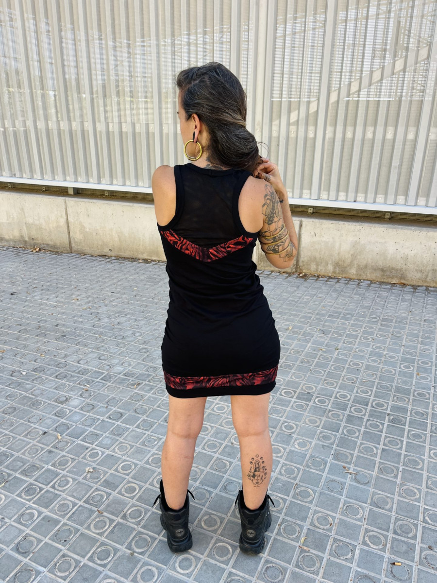 VESTIDO UVE / Zebra roja - Imagen 3
