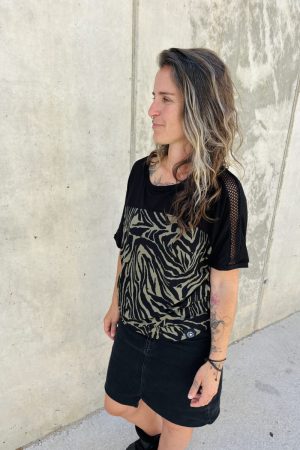 CAMISETA JAPO / zebra verde
