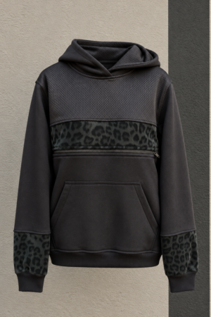 SUDADERA LACTANCIA / Leopardo Negro