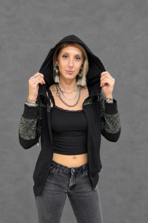 CHAQUETILLA FIT / Zebra verde